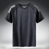 Quick Dry Sport T Shirt Men 2020 Short Sleeves Summer Casual Cotton Plus Asian Size M-5XL 6XL 7XL Top Tees GYM Tshirt Clothes