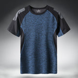 Quick Dry Sport T Shirt Men 2020 Short Sleeves Summer Casual Cotton Plus Asian Size M-5XL 6XL 7XL Top Tees GYM Tshirt Clothes